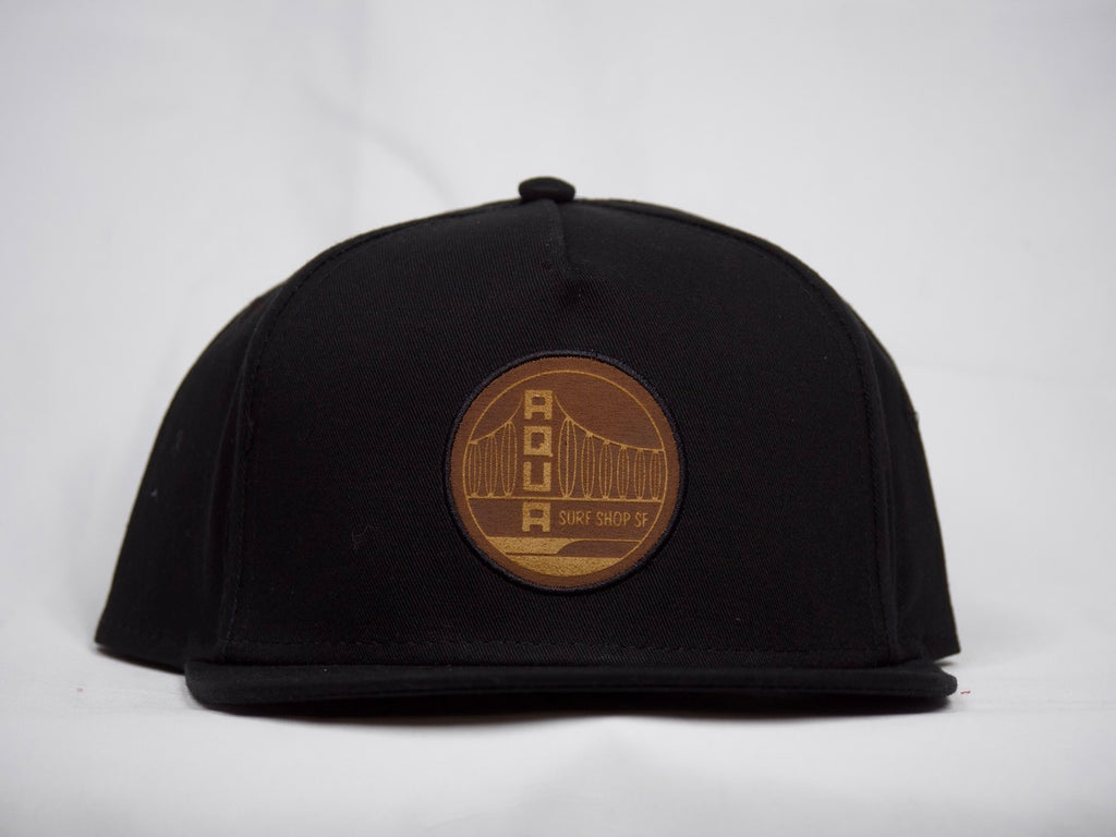 BROWN PATCH AQUA HAT