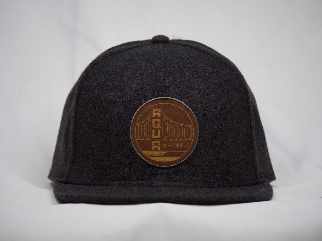 BROWN PATCH AQUA HAT