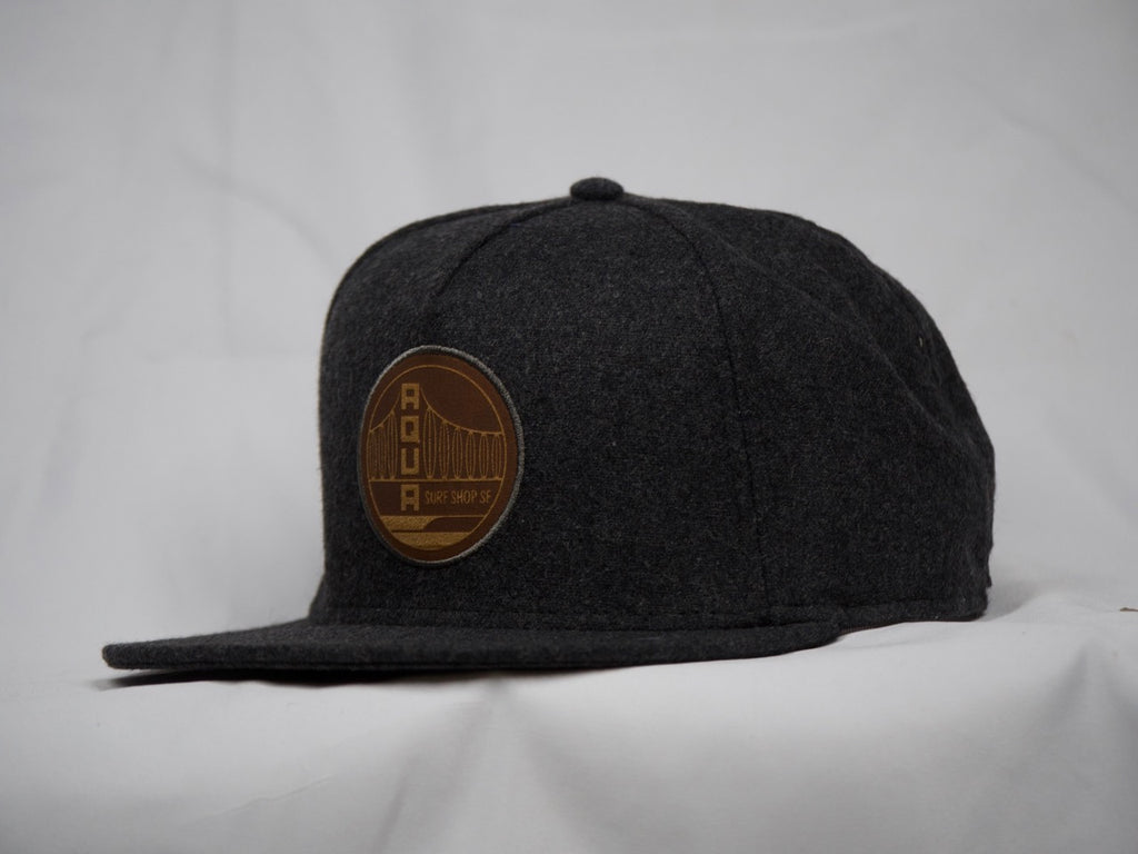 BROWN PATCH AQUA HAT