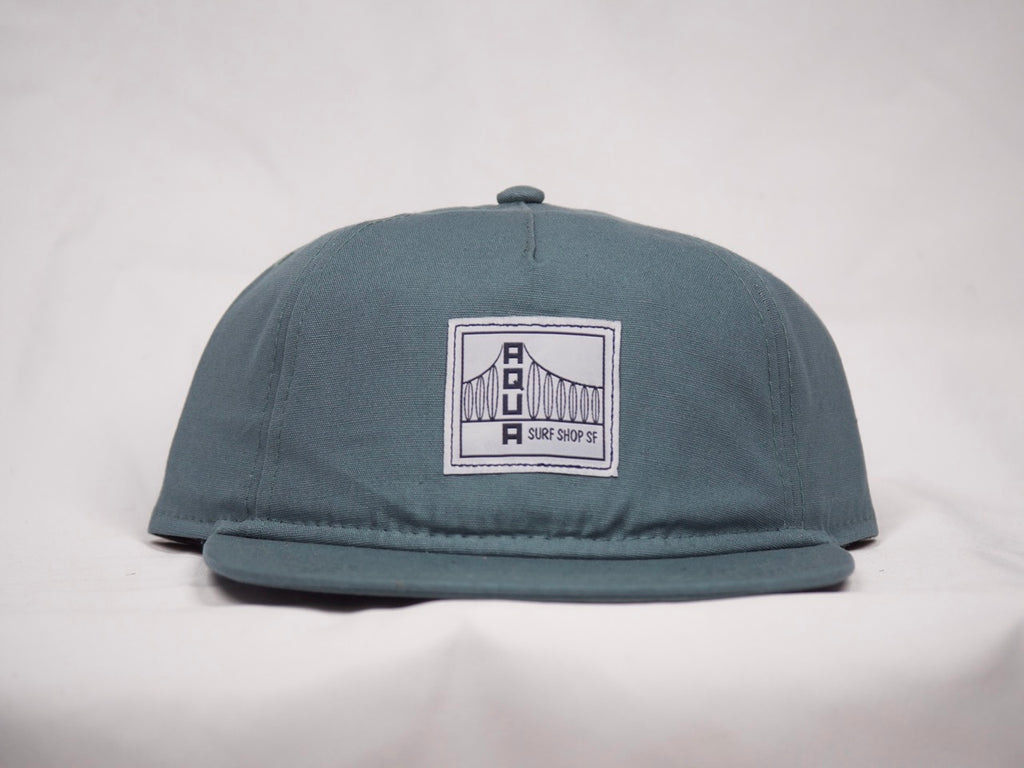 SQUARE PATCH AQUA HAT