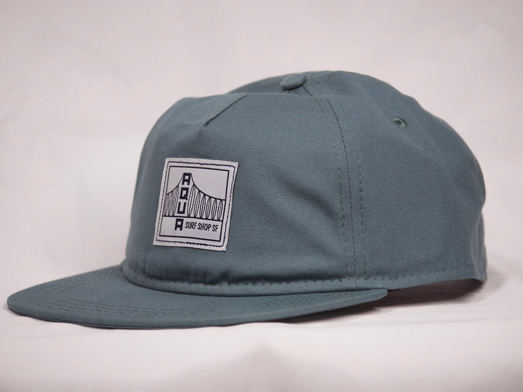 SQUARE PATCH AQUA HAT