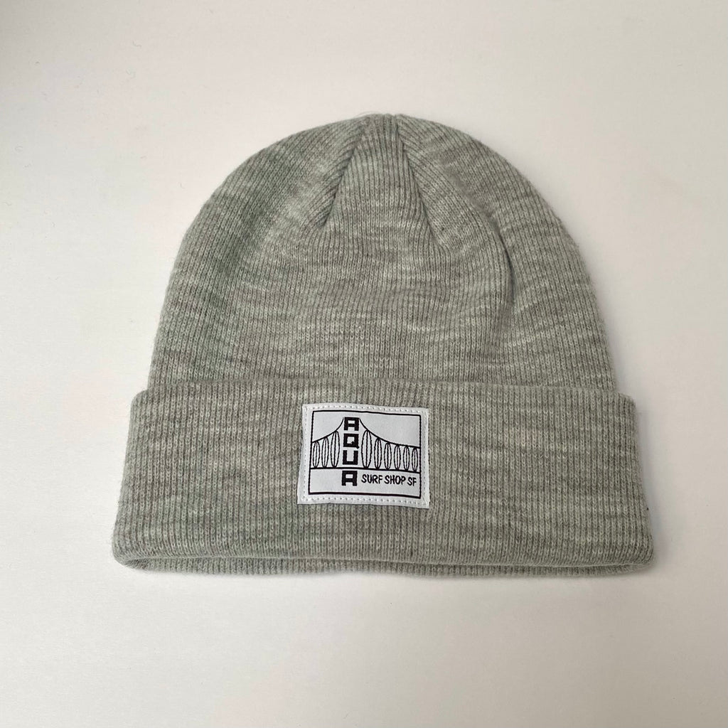 BRIDGE KNIT BEANIE WHT/BLK LABEL